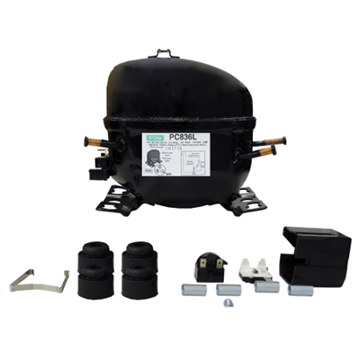 SPC836L Refrigerator Compressor Part, 836 BTU Capacity