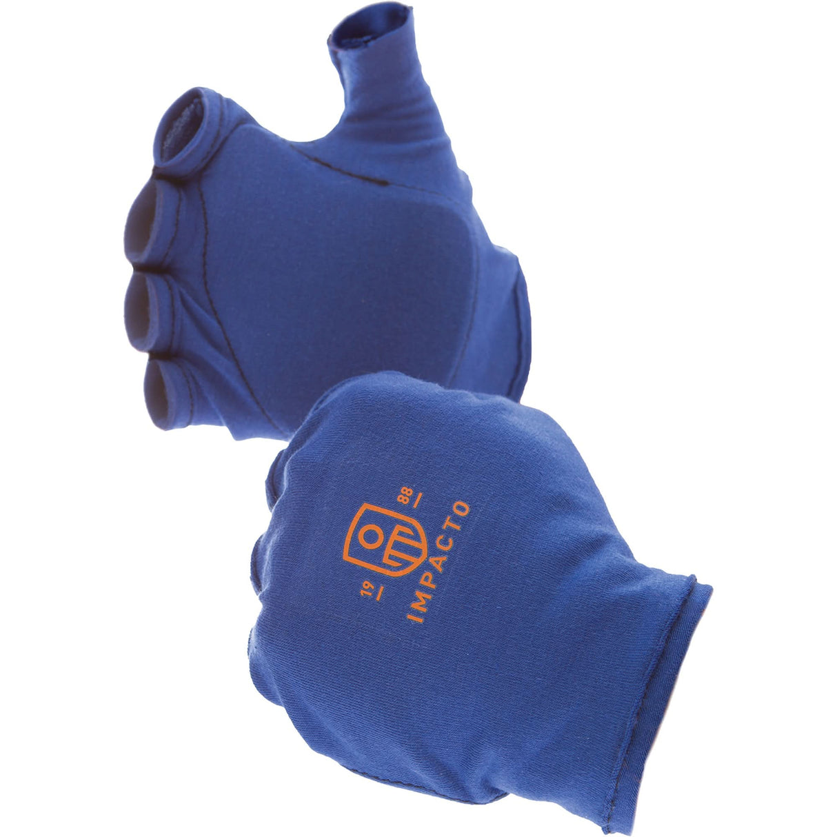 Anti-Impact Fingerless Right-Hand Glove Liner, 10/X-Large, Synthetic Palm, Slip-On Cuff