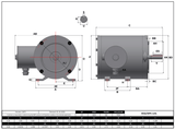 Max Motion MPS-124L | NEMA Motor 1/2HP, 1800RPM, 575V, Frame 56C, TENV, Rigid Base