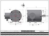 Max Motion MQS-122L | NEMA Motor 1/2HP, 3600RPM, 208-230/460V, Frame 56C, TENV, Rigid Base