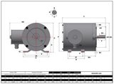 Max Motion MPS-344L | NEMA Motor 3/4HP, 1800RPM, 575V, Frame 56C, TENV, Rigid Base