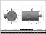 Max Motion MQSP-506TL | NEMA Motor 5HP, 1200RPM, 208-230/460V, Frame 215TC, TEFC, Rigid Base