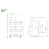 Supplementary Protector 15A, C Curve 480Vac 2P | B1E2C15