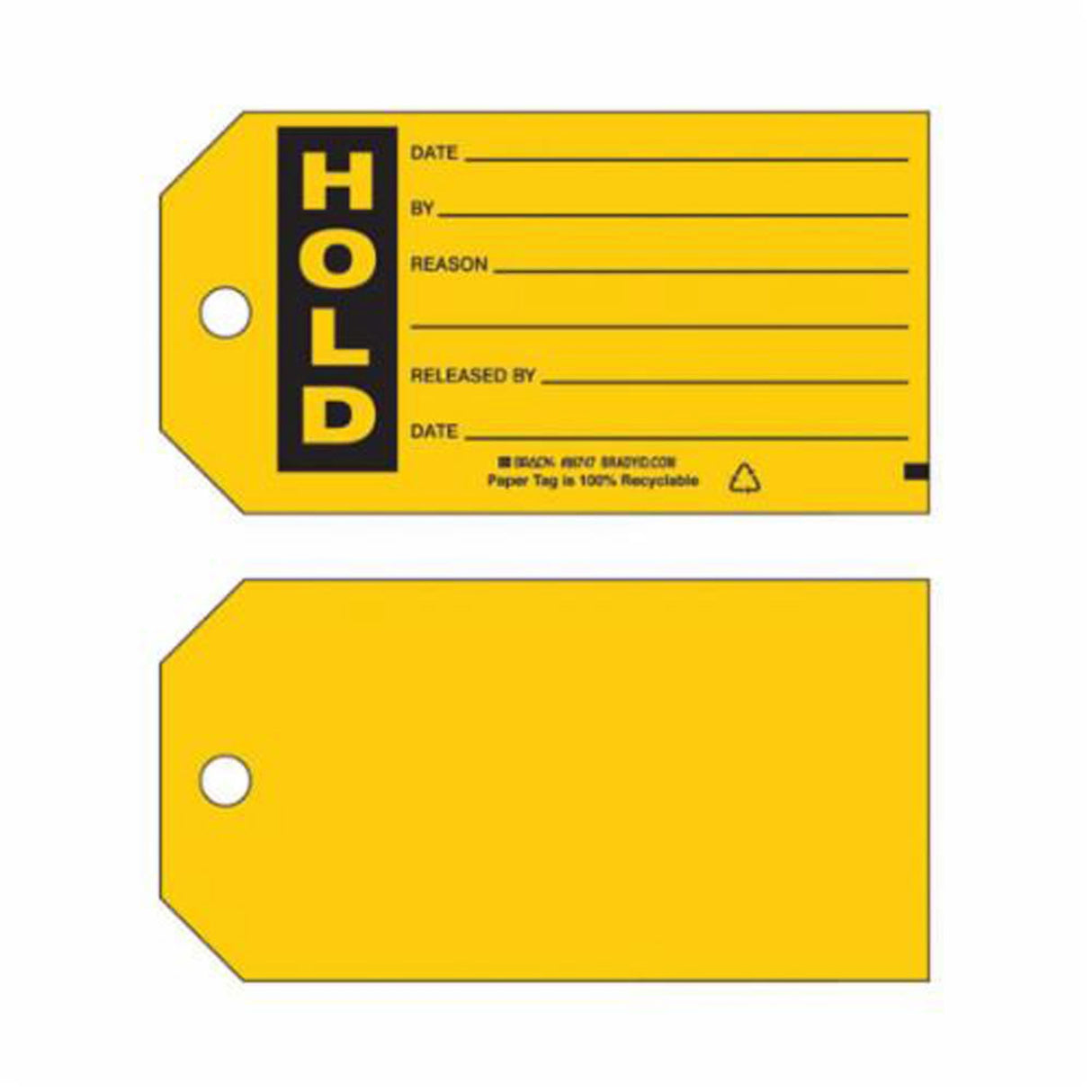 "Hold Production" Tags, Paper, 5-3/4" W x 3" H, English