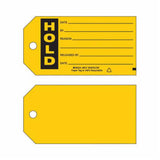 "Hold Production" Tags, Paper, 5-3/4" W x 3" H, English