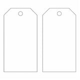 Blank Accident Prevention Tags, Metal, 3" W x 5-3/4" H