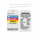 Right-To-Know Tags, Polyester, 3" W x 5-3/4" H, English