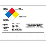 Blank Write-On Container Label, Vinyl, Sheet, 10" L x 7" W
