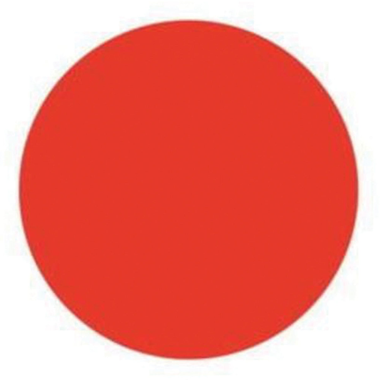 Round Write-On Labels, Circle, 1.5" L x 1.5" W, Red