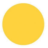 Round Write-On Labels, Circle, 1.5" L x 1.5" W, Yellow