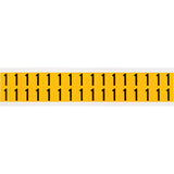 Individual Number and Letter Labels, 1, 5/8" H, Black on Yellow