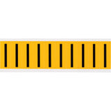 Individual Number and Letter Labels, I, 2" H, Black on Yellow