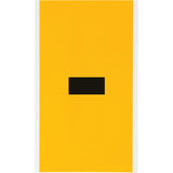 Individual Number & Letter Label, Dash (-), 6" H, Black on Yellow