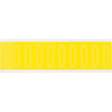 Repositionable Individual Number & Letter Labels, Blank, 2" H, Yellow