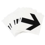 Quick-Align® Individual Gothic Number and Letter Labels, Arrow Symbol, 1" H, Black