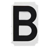 Quick-Align® Individual Gothic Number and Letter Labels, B, 1" H, Black