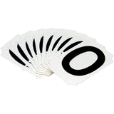 Quick-Align® Individual Gothic Number and Letter Labels, 0, 2" H, Black