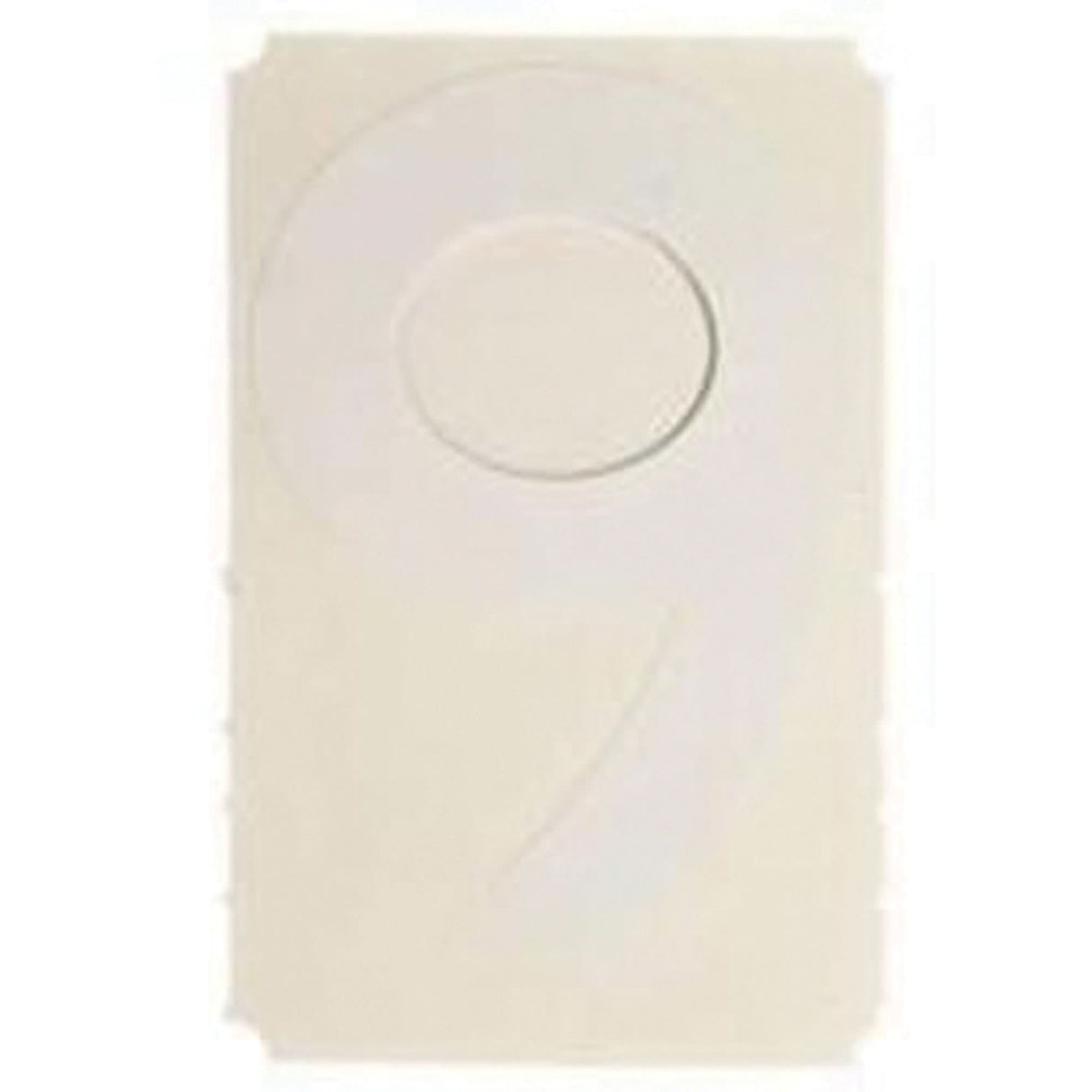 Quick-Align® Individual Gothic Number and Letter Labels, 9, 2" H, White