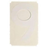 Quick-Align® Individual Gothic Number and Letter Labels, 9, 2" H, White