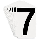 Quick-Align® Individual Gothic Number and Letter Labels, 7, 3" H, Black