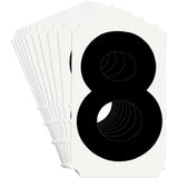 Quick-Align® Individual Gothic Number and Letter Labels, 8, 3" H, Black