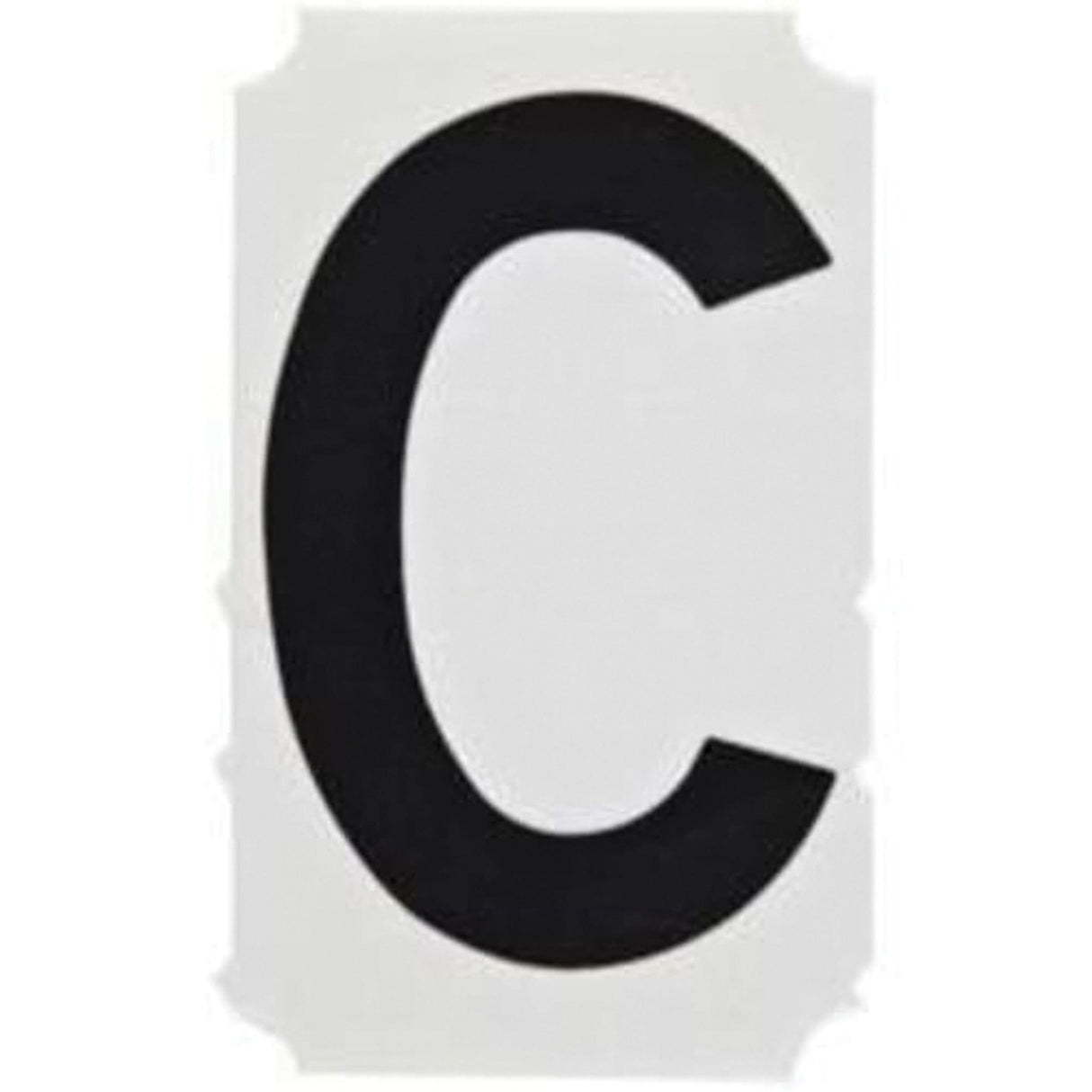 Quick-Align® Individual Gothic Number and Letter Labels, C, 3" H, Black