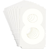 Quick-Align® Individual Gothic Number and Letter Labels, 8, 3" H, White