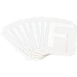 Quick-Align® Individual Gothic Number and Letter Labels, F, 3" H, White
