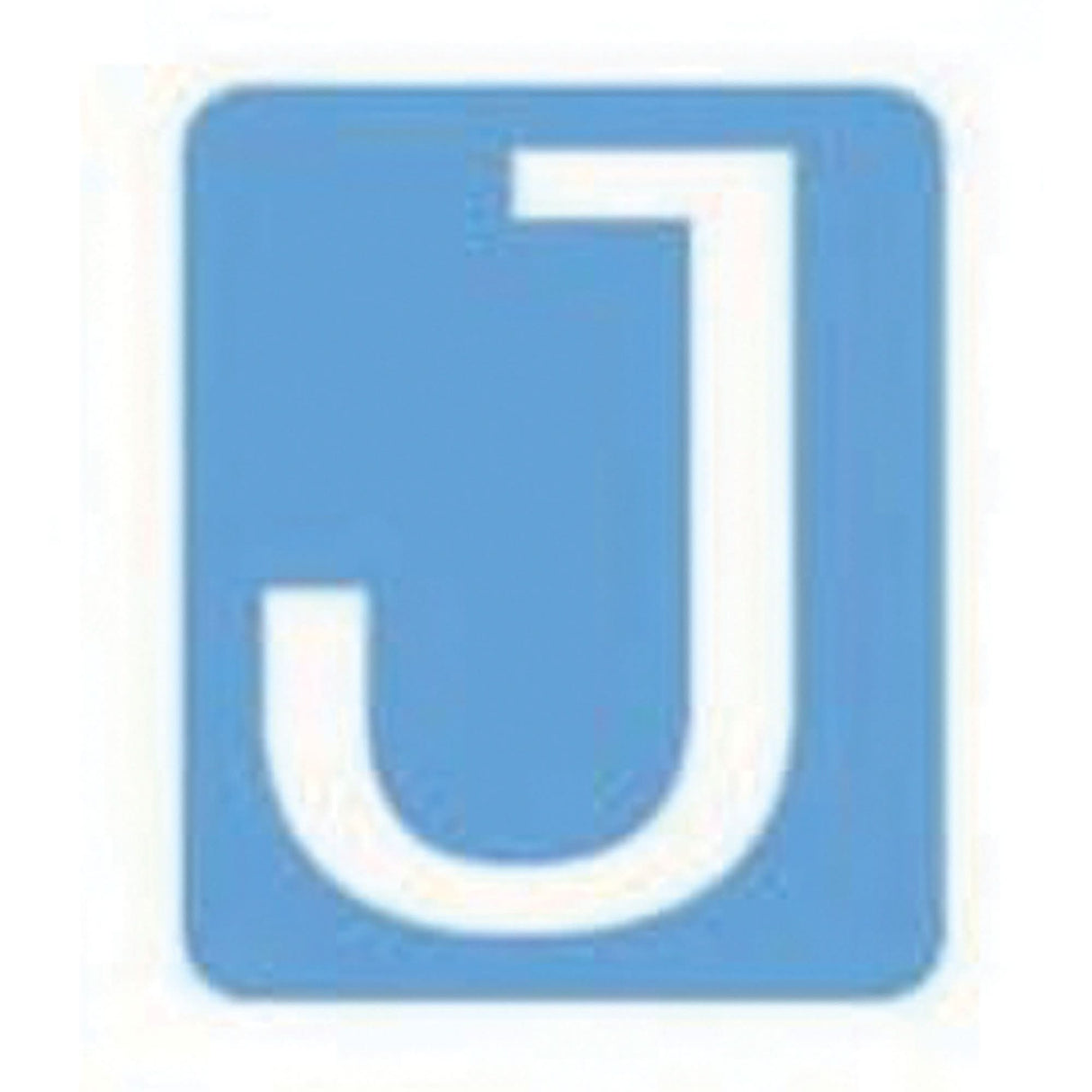 Quick-Align®Individual Gothic Number and Letter Labels, J, 3" H, White