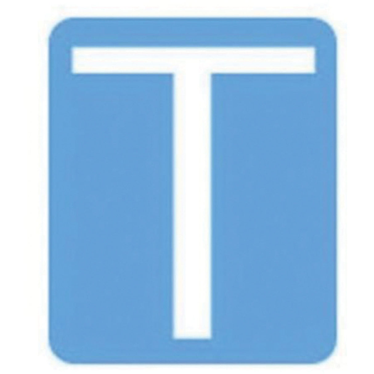 Quick-Align® Individual Gothic Number & Letter Labels, T, 3" H, White