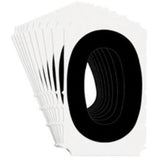 Quick-Align® Individual Gothic Number and Letter Labels, 0, 4" H, Black
