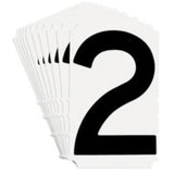 Quick-Align® Individual Gothic Number and Letter Labels, 2, 4" H, Black