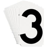 Quick-Align® Individual Gothic Number and Letter Labels, 3, 4" H, Black