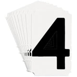 Quick-Align® Individual Gothic Number and Letter Labels, 4, 4" H, Black