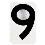 Quick-Align® Individual Gothic Number and Letter Labels, 9, 4" H, Black
