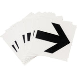 Quick-Align® Individual Gothic Number and Letter Labels, Arrow Symbol, 4" H, Black