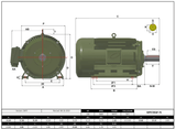 Max Motion MPP-76 | T-Frame Motor 100HP, 3600RPM, 575V, Frame 405TS, TEFC, Cast Iron