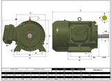 Max Motion MPP-37 | T-Frame Motor 15HP, 1800RPM, 575V, Frame 254T, TEFC, Cast Iron