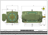 Max Motion MQOP-97 | T-Frame Motor 200HP, 1800RPM, 460V, Frame 445T, ODP, Cast Iron