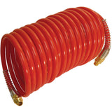 Series 11 Self Storing Nylon Air Hoses, Air, 1/4" ID x 50' L, Nylon, 200 PSI at 23 °C