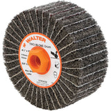 Two-In-One™ Finishing Drums, 4-1/2" Dia. x 2" W, 5/8"-11 Arbor, Aluminum Oxide