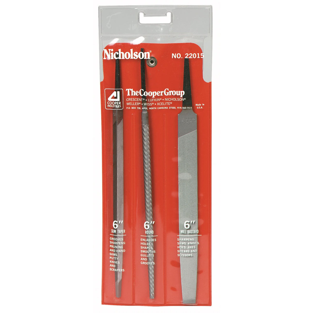 General Purpose File Set, 3 Pcs