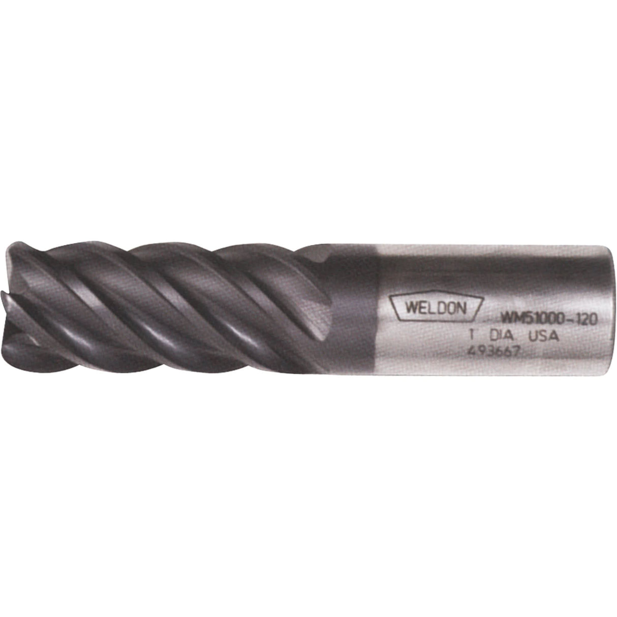 End Mill, 1/2" Dia., 5 Flutes