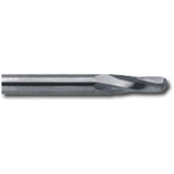 Ball End Extended Length End Mill, 3/16" Dia., 2 Flutes, Carbide