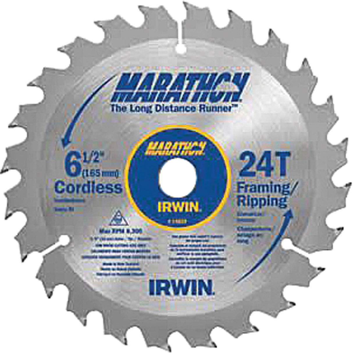 Marathon® Saw Blades, 6-1/2", 18 Teeth, Plastic/Laminate/Wood Use