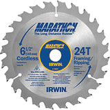 Marathon® Saw Blades, 6-1/2", 18 Teeth, Plastic/Laminate/Wood Use