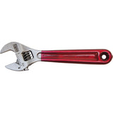 Adjustable Wrench, 4-1/2" L, 1/2" Max Width, Chrome/Polished