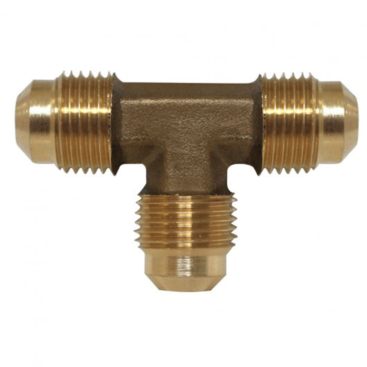 Flare Tee Extruded-tube On 3 Ends, 3/8"