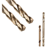 SST+ Double-Ended Stub Drill Bit, F, High Speed Steel, 1-7/64" Flute, 135° Point