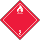 TDG Shipping Labels, Class 2.1, Flammable Gases, Paper